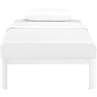 Modway Corinne Twin Bed Frame - White-Non-Marking Foot Pads