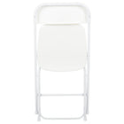 Flash Furniture HERCULES Series Premium Plastic Folding Chair - White - 10 Pack-18 Gauge Steel Frame