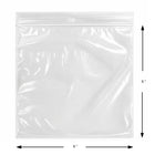 KL Rubber Resealable Polyethylene Bag with Hang Hole - 2 Mil - 6" x 6” - 1000 Pack-Recyclable and environmentally friendly