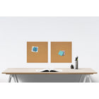 Quartet Self Healing Cork Tile - 12” x 12” - Frameless - 2 Pack-MOUNTING OPTIONS: Easily customize the board to fit your space and needs as it be used individually or as part of a unit to create a larger board. The included adhesive self-stick pads secures the board firmly to the wall.