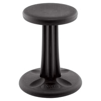 FDMT Kore Wobble Stool - 16" H - Black-The Kore Wobble Chair is infused with Smart Plastic, an anti-microbial agent that inhibits germs from growing on the stool's plastic surface.