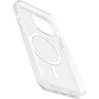 OtterBox Symmetry Case with MagSafe for iPhone 17e/16e/15/14/13 - Clear-Built-in magnets snap firmly to MagSafe chargers and accessories
