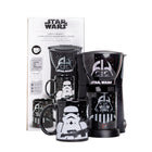 Uncanny Brands Darth Vader and Storm Trooper Single Cup Coffee Maker with 2 Mugs-Drip Coffee Machine
