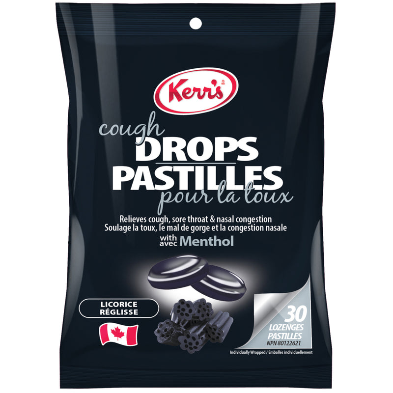 グリス500g、黒10、サックス10 Kerr's Black Licorice Cough Drops | staples.ca