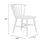 Zuo Shio Dining Chair - White-6