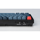 Keychron V1 Max RGB Wireless Mechanical Keyboard - Brown Switch - 75% Layout with Knob - Carbon Black-South-facing RGB Backlighting: The south-facing RGB LED is designed to better illuminate the keyboard backlight from the typist's angle with the premium non-shine-through PBT keycaps installed. The south-facing RGB is also free from interference when the users install OEM or Cherry-profile alternative keycaps on the keyboard.