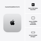 Apple Mac mini - M6 - 12-Core CPU - 256 GB SSD -  16 GB Unified Memory - Silver-Apple silicon is optimized to speed up AI workflows like using your own agents or multitasking across apps with AI features