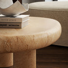 Modway Elowen Indoor/Outdoor Patio Textured Faux Travertine Coffee Table - Travertine-Assembly Required