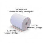 Eddie's Thermal Paper Roll - 3-1/8" x 200' - 100 Pack (BPA Free)-Features an end-of-roll red line indicator
