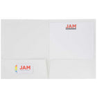 JAM Paper Laminated Two Pocket Glossy Folders - Assorted Business Colours - 6 Pack-Size: 9.5 x 12 inches