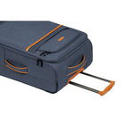 Champs Classic II 3-Piece Softside Luggage Set - Lightweight - Navy-360 degree swivel wheels for ease of movement in all directions