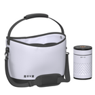 RovR KeepR Beverage Tote Caddy with Ice Bucket and Shoulder Strap - Powder-New removable padded shoulder strap lets you comfortably carry heavy loads hands-free