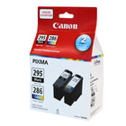 Canon PG-295/CL-286 Genuine Ink Cartridge - Standard Yield - Black, Cyan, Magenta, Yellow-With Genuine CL-286 Color Ink and Canon photo paper, this ink protects your photos from fading