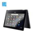 Acer R753T 11.6" Touchscreen Chromebook + 3 months Google AI Pro - Celeron N4500 - 64GB eMMC SSD - 8GB RAM - Chrome OS - Black-Futureproof Processing - Enjoy longer battery life and responsive software thanks to the latest Intel  Celeron N4500 processor