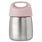 b.box Insulated Food Jar - Blush Crush-Removable handles and bumper so school kids can style their food jar to suit