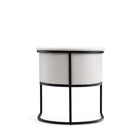 Manhattan Comfort Cosmopolitan 24" Mid-Century Modern Faux Leather Upholstered Dining Chair - White and Black - Set of 2-24.02" L x 23" W x 25.98" H