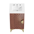 Modway Daylight 18" Bathroom Vanity - White/Walnut-8