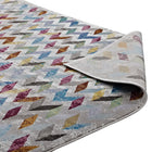 Modway Gemma Chevron Mosaic Area Rug - 4 ft W x 6 ft L - Multicolored-High Density / Machine-Woven