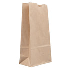 JAM Paper Kraft Lunch Bags - Small - 4.125 x 8 x 2.25 - Brown Kraft Recycled - 500 Pack (690KRBRB)-Brown