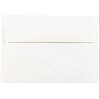 JAM Paper 4Bar A1 Parchment Invitation Envelopes - 3.625" x 5.125" - White Recycled - 50 Pack-Colour: White, Envelopes feature a marbled parchment finish for an elegant touch