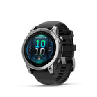 Garmin fēnix E - AMOLED Outdoor Recreation/Adventure Watches - 47 mm - Stainless Steel with Black Silicone Band-Your training readiness score is based on sleep quality, recovery, training load and HRV status to determine if you’re primed to go hard and reap the rewards (data presented is intended to be a close estimation of metrics tracked)