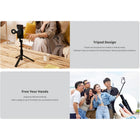 Adam Elements SELFIE II Wireless Bluetooth Tripod Selfie Stick - Black-Overall Dimensions: 7.48" L x 1.93" W x 2.36" H