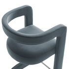 Modway Winslow Performance Velvet Counter Stool - Cadet Blue-8