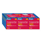 BAZIC Products Tape Refill - Transparent Tape - 3/4" x 1296" - 2 Packs of 12-Invisible tape with matte finish for general purpose use