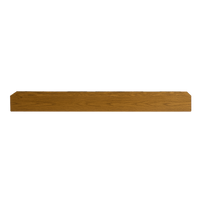 Entrepot La Grange Floating Beam Fireplace Mantel - 60" L x 7" D x 5" T - Whiskey Brown-Includes Support