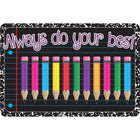 Ashley Productions The Original Fun Mat Welcome Mat - 15.5" x 23.5" - Always Do Your Best Welcome-Measurement & Design: The Always Do Your Best Welcome Mat measures 15.5" x 23.5".