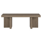Hudson&Canal Dimitra 44"W Rectangular Coffee Table - Antiqued Grey Oak-Table is made of high-quality and durable MDF materials