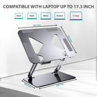 ShoppingAll Laptop Stand Riser for up to 17.3" Devices - Grey - 5 Pack-Ergonomic & Adjustable – 180° adjustable tilt and height range from 50mm–170mm to reduce neck and back strain.