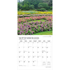 Plato 2026 Gorgeous Gardens Monthly Hanging Wall Calendar - 12" W x 24" H  - English-Large, Roomy Day Blocks - All major holidays and moon phases listed, with plenty of room for writing notes and appointments