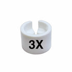 Eddie's Mini Size Markers for Hangers - English 3X - White Sizer with Black Print - 100 Pack-Size Markers for Hangers