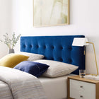 Modway Emily Biscuit Tufted Performance Velvet Full Headboard - Navy-Durable Stain-Resistant Fabric