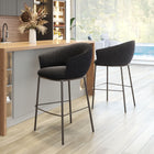 Zuo Essen Barstool - Black/Bronze-Assembly required