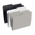 Staples Assorted Coloured File Folders - Letter Size - Neutrals - 25 Pack-File folders