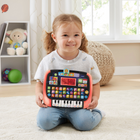 VTech Little Apps Light-Up Tablet - French - 5 Pack-Play music and sounds with piano keys and letter buttons; change the LED screen from red to purple, blue or pink, and watch the tablet glow