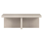 Hudson&Canal Boden 44"W Rectangular Coffee Table - Alder White-Table is made of high-quality and durable MDF and PVC materials