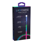 Helix Lucid LED USB-A to USB-C Cable-Reinforced Connectors