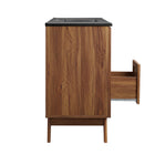 Modway Soma 48" Single Sink Bathroom Vanity - Walnut/Black-8" Centerset Holes