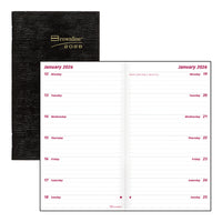Brownline 2026 Two-Week Pocket Planner - 6" x 3-1/2" - Black - English-12-Month: January 2026 to December 2026