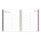 Blueline 2026 Lavender Floral Weekly/Monthly Planner with Monthly Tabs - 11'' x 8-1/2'' - Trilingual-Lavender Floral