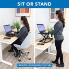 Mount-It! Adjustable Standing Keyboard and Mouse Platform - Black-7