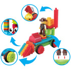 Picasso Tiles Hedgehog Building Blocks - 116-Piece Set-PicassoTiles STEAM toys hedgehog shape blocks inspire children and young kids (3+ and up) and/or families to work together as a team to design the masterpiece structures