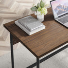 Modway Nexus 47" Office Desk - Black Walnut-Gold Accents