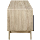 Modway Origin 47" TV Stand - Natural Grey-Grey / White Full-Extension Drawers
