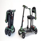 Monarch Smarti Plus Lightweight Auto Folding Mobility Scooter - Black-Rear suspension system helps deliver smoother riding performance