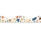 Ashley Productions Magnetic Scallop Border - Everyone Is Welcome Hearts - 12'/Pack - 6 Pack-Each piece measures 1" tall by 12" wide
