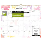 At A Glance  2027 Watercolours Monthly Wall Calendar - 11-7/8" H x 14-7/8" W - Bilingual-Wall calendar features a beautiful watercolour design in a different colour each month